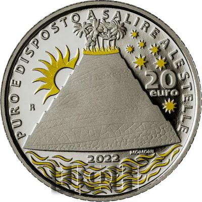 «2022, 20 евро Италия, памятная монета - «Чистилище», серия «Данте Алигьери».».jpg