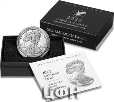 «American Eagle 2022 One Ounce Silver Proof Coin».jpg