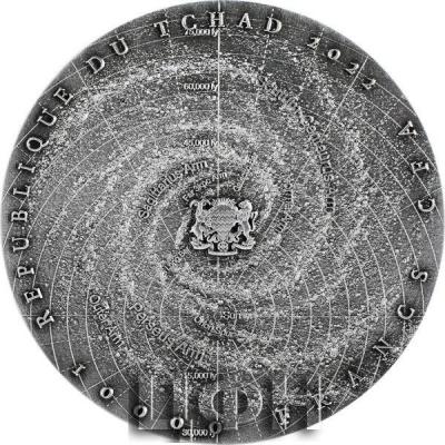 «MILKY WAY S Shaped 2 Oz Silver Coin 10000 Francs Chad 2022 Antique Finish.».jpg