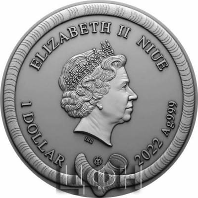 «1 Dollar MONKEY GIRL Fairy Tales 1 Oz Silver Coin 1$ Niue 2022 Antique Finish.».jpg