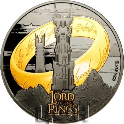 «LORD OF THE RINGS 24k Gold Plating 1 Oz Silver Coin 5$ Samoa 2022.».jpg