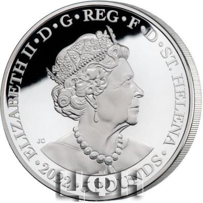 «5 Pound Pfund Faerie Queene - Una and St. George Proof St. Helena 5 oz Silber PP 2022.».jpg