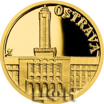 «Gold coin Ostrava - New town hall».jpg