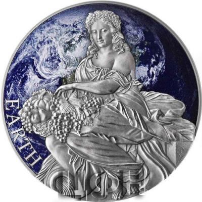 «2022 CAMEROON 2 OUNCE PLANETS & GODS EARTH HIGH RELIEF ANTIQUE FINISH SILVER COIN».jpg