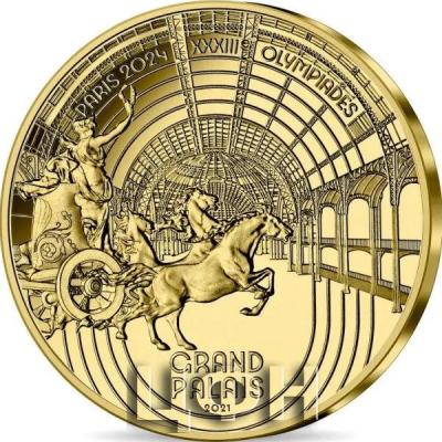 «Jeux Olympiques de Paris 2024 Monnaie de 50€ Or - Héritage Grand Palais - Qualité BE Millésime 2021».jpg