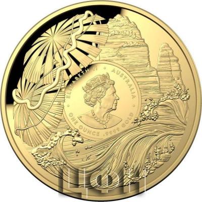 «1 Dollar GREAT BARRIER REEF Beauty Rich and Rare 1 Oz Gold Coin 100$ Australia 2022 Proof ».jpg