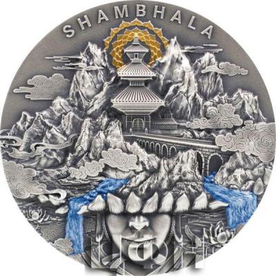 «5 Dollars SHAMBHALA Legendary Lands 2 Oz Silver Coin 5$ Niue 2022 Antique Finish».JPG