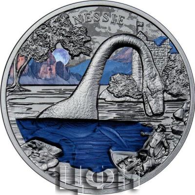 «2 Dollars NESSIE Loch Ness Monster Silver Coin 2$ Niue 2022 Black PP».jpg