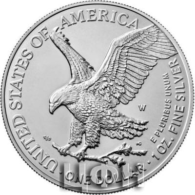 «American Eagle 2022 One Ounce Silver Uncirculated Coin».jpg