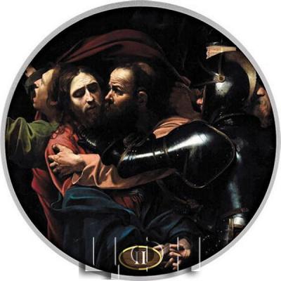 «500 Francs Cameroon 2021 - Station 2. Jesus betrayed by Judas – Caravaggio».jpg