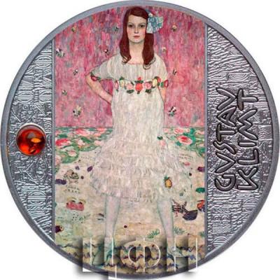 «MADA GERTRUDE PRIMAVESI Gustav Klimt Silver Coin 500 Francs Cameroon 2022 Proof».JPG