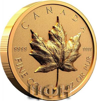 «200 Dollars MAPLE LEAF Ultra High Relief 1 Oz Gold Coin 200$ Canada 2022 Proof ».jpg