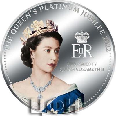 «50 Cent Samoa 2022. QUEEN ELIZABETH II PLATINUM JUBILEE Silver Plated Coin ».jpg