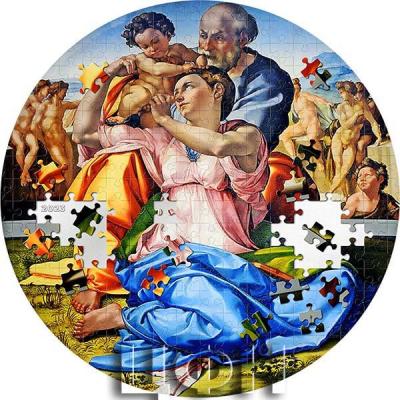 «20$ Palau 2023 Proof DONI TONDO Michelangelo Micropuzzle Treasures 3 Oz Silver».jpg