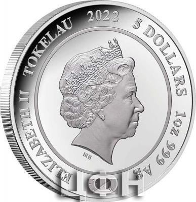 «5 Dollars DIANA PRINCESS OF WALES 1 Oz Silver Coin 5$ Tokelau 2022 Proof».jpg