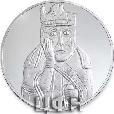 «British Museum Lewis Chessmen - The Queen - 2.5 oz Silver Coin».JPG