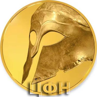«1000 DOLLARS British Museum Greek Helmet Gold 1-kilo Proof».JPG