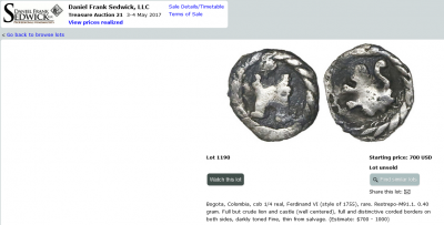 Daniel Frank Sedwick LLC - Treasure Auction 21 Lot 1190.png