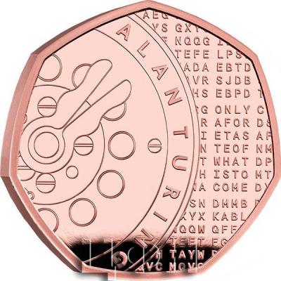 «ALAN TURING Innovation in Science Gold Coin 50 Pence United Kingdom 2022».JPG