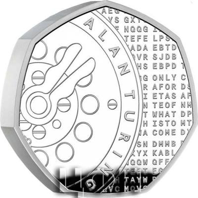 «ALAN TURING Innovation in Science Silver Coin 50 Pence United Kingdom 2022».JPG