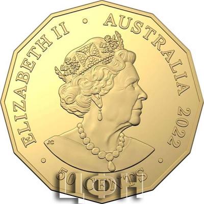  «50c Uncirculated Gold Plated coin 2022».JPG