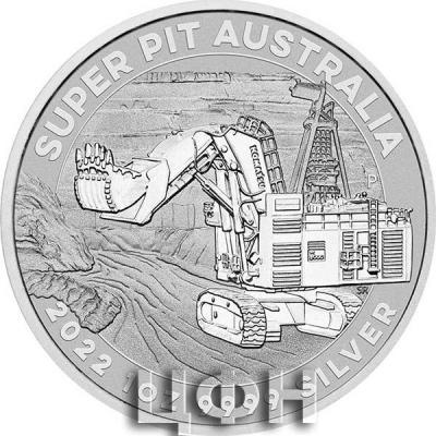«Silver Ounce 2022 Super Pit, Coin from Australia».JPG
