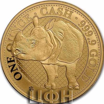 «1 oz Gold £100 2022 - RHINO (East India Company)».JPG