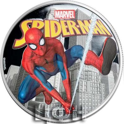 «1$ Fiji 2022 Proof 1 Dollar SPIDERMAN Marvel 1 Oz Silver Coin».JPG