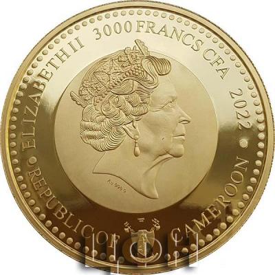 «Gold Ounce 2022 French Bulldog, Coin from Cameroon».JPG
