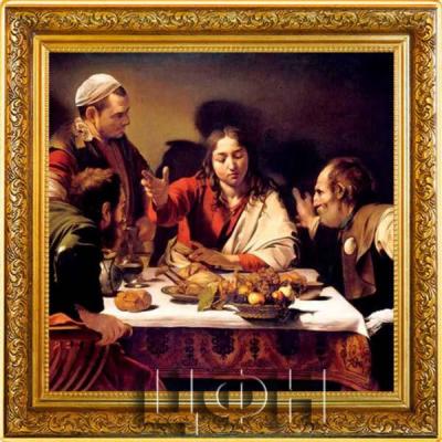 «1 Dollar SUPPER AT EMMAUS Caravaggio 1 Oz Silver Coin 1$ Niue 2022 Proof».JPG