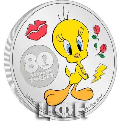 «2022 Tweety 80th Anniversary 1oz Silver Coin».JPG