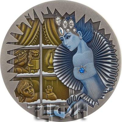 «1 Dollar SNOW QUEEN Fairy Tales 1 Oz Silver Coin 1$ Niue 2022 Antique Finish».JPG