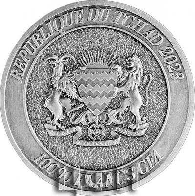 «RABBIT FROM THE MOUNTAINS Chinese Sexagenary Cycle 2 Oz Silver Coin 10000 Francs Chad 2023».JPG