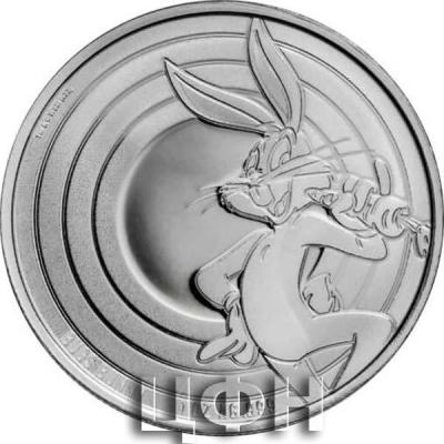 «5 Dollars BUGS BUNNY Looney Tunes 1 Oz Silver Coin 5$ Samoa 2022 Proof».JPG