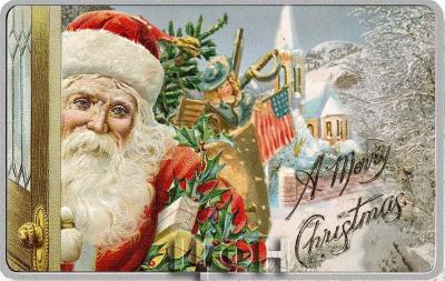 «MERRY CHRISTMAS SANTA POSTCARD Silver Coin 500 Francs CFA Cameroon 2022.».JPG