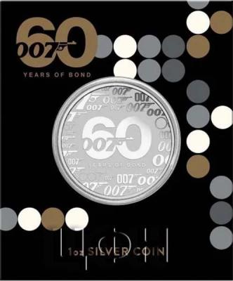 «James Bond 60th Anniversary 2022 $1 1oz Silver».JPG