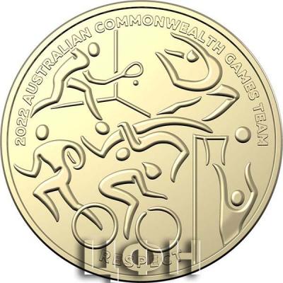 «$ 1 Aluminium Bronze Coloured Uncirculated Coin - RESPECT».JPG