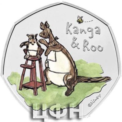 «Kanga and Roo 2022 UK 50p Brilliant Uncirculated Coloured Coin».JPG