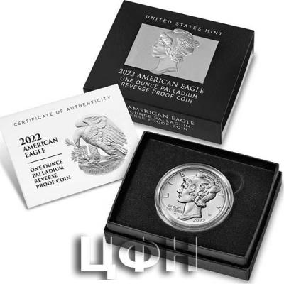 «American Eagle 2022 One Ounce Palladium Reverse Proof Coin ».jpg