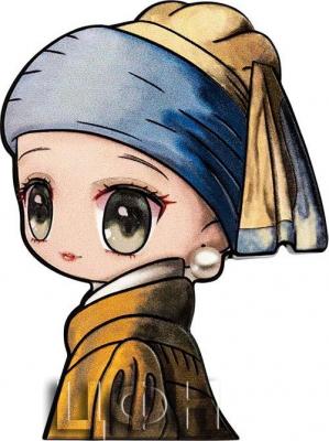 «LITTLE GIRL WITH A PEARL EARRING Silver Coin 1500 Francs Chad 2023 Proof» (2).jpg