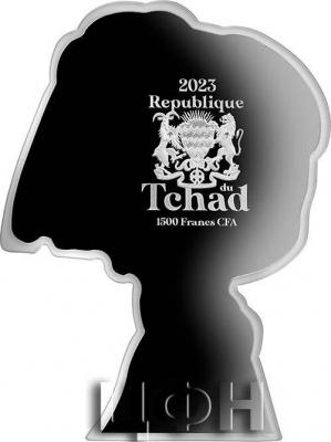 «LITTLE GIRL WITH A PEARL EARRING Silver Coin 1500 Francs Chad 2023 Proof».jpg