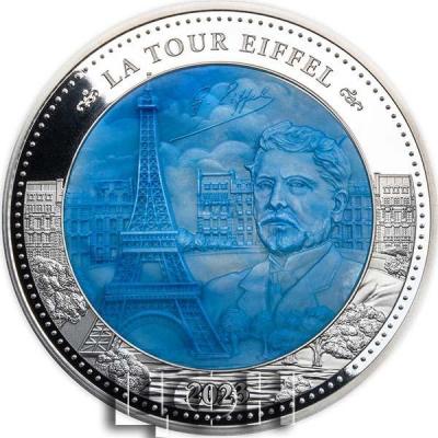 «25 Dollars LA TOUR EIFFEL Mother of Pearl 5 Oz Silver Coin 25$ Solomon Islands 2023 Proof».jpg