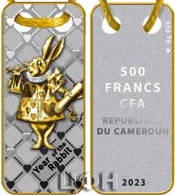 «2022 RABBIT PENDANT Silver Coin 500 Francs Cameroon 2023 Proof».jpg