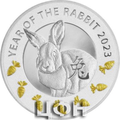 «1 Dollar YEAR OF THE RABBIT 7 Elements Silver Coin 1$ Niue 2023 Proof».jpg