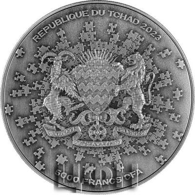 «MOON PUZZLE 1 Oz Silver Coin 5000 Francs Chad 2023 Antique Finish».jpg