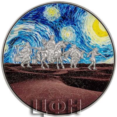 «10000 Francs Chad 2023 JOURNEY TO THE WEST ON A STARRY NIGHT 2 Oz Silver Coin».jpg