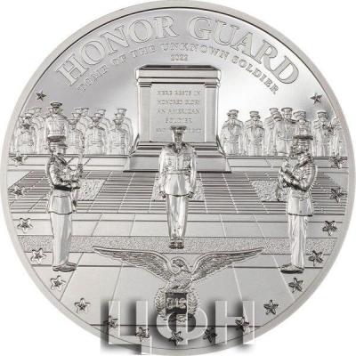 «25 Dollars UNKNOWN SOLDIER by Miles Standish 5 Oz Silver Coin 25$ Cook Islands 2022 Proof.».jpg
