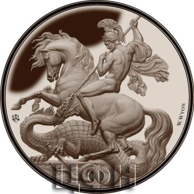 «ST GEORGE AND THE DRAGON Antiqued 1 Kg Kilo Silver Coin 5 Pounds Saint Helena 2023 Antique Finish».jpg