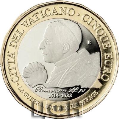 «Moneda Vaticano Centenario muerte del Papa Benedicto XV».jpg