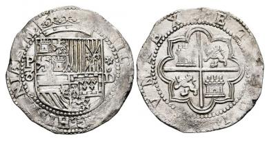 Philip II, 1556-1598. 8 reales. Lima. D..jpg
